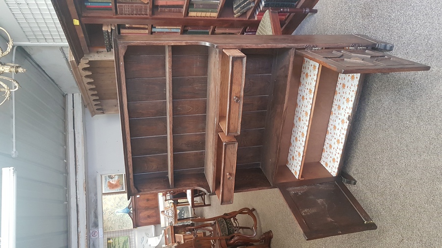 Antique Oak Cabinet Shelves 