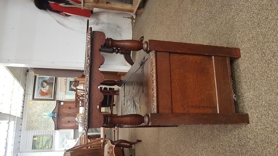 Antique 1920's Monks Bench Table