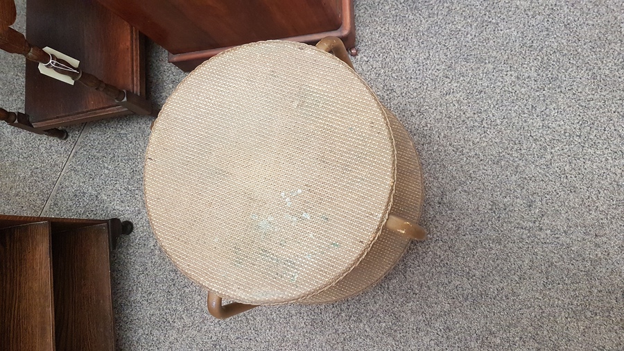 Antique Vintage Lloyd Loom Style Table
