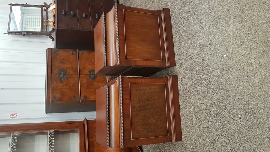 Antique Antique Pair of Bedside Cabinets 