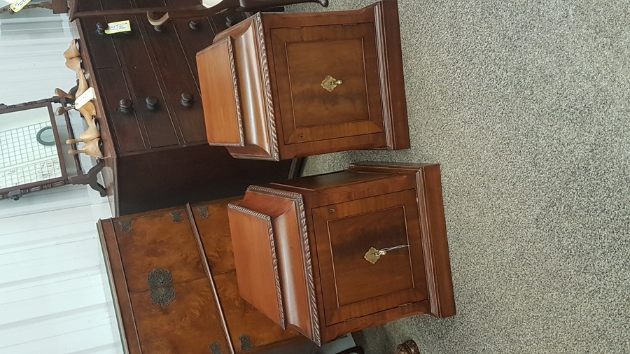 Antique Antique Pair of Bedside Cabinets 