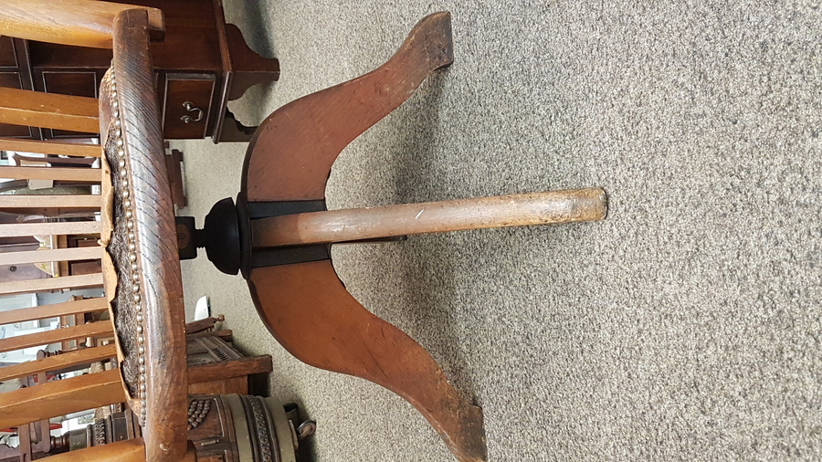 Antique Edwardian Revolving Desk Chair