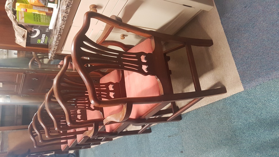Antique 6 Edwardian Antique Dining Chairs 