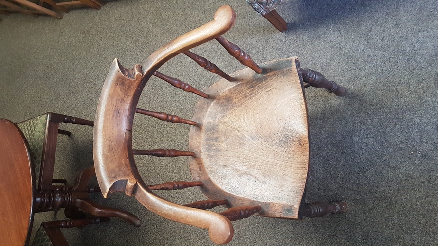 Antique Antique Smokers Bow Armchair 