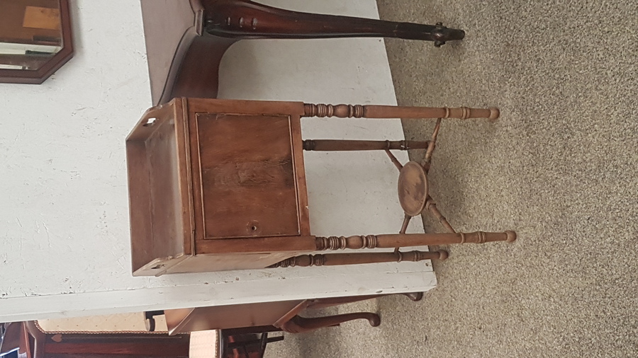 Antique Antique Georgian Bedside Cabinet 