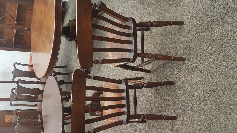 Antique Antique Pair of Country Chairs 