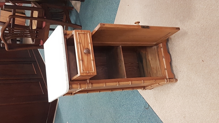 Antique Antique Bedside Table Cabinet 
