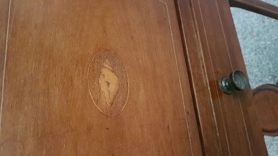 Antique Antique Inlaid Cabinet Table