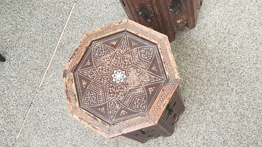 Antique Antique Pair of Small Indian Tables