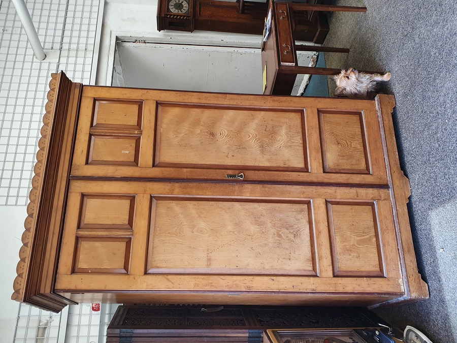 Antique Antique Arts & Crafts Wardrobe 