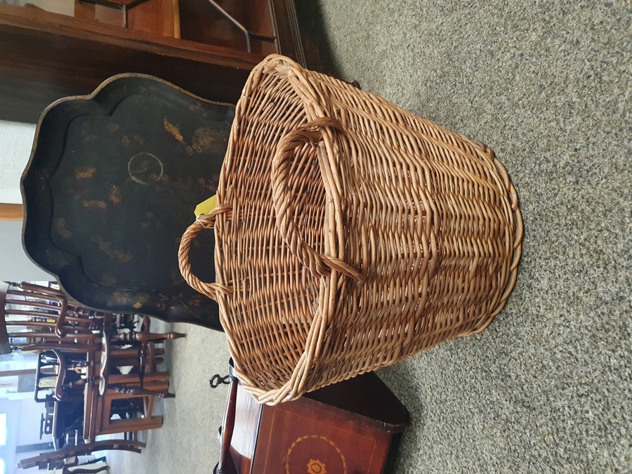 Antique Vintage Wicker Basket 