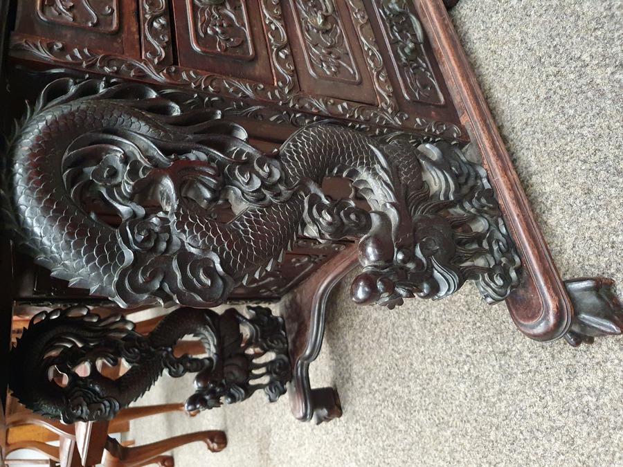 Antique Antique Chinese Davenport Writing Desk 