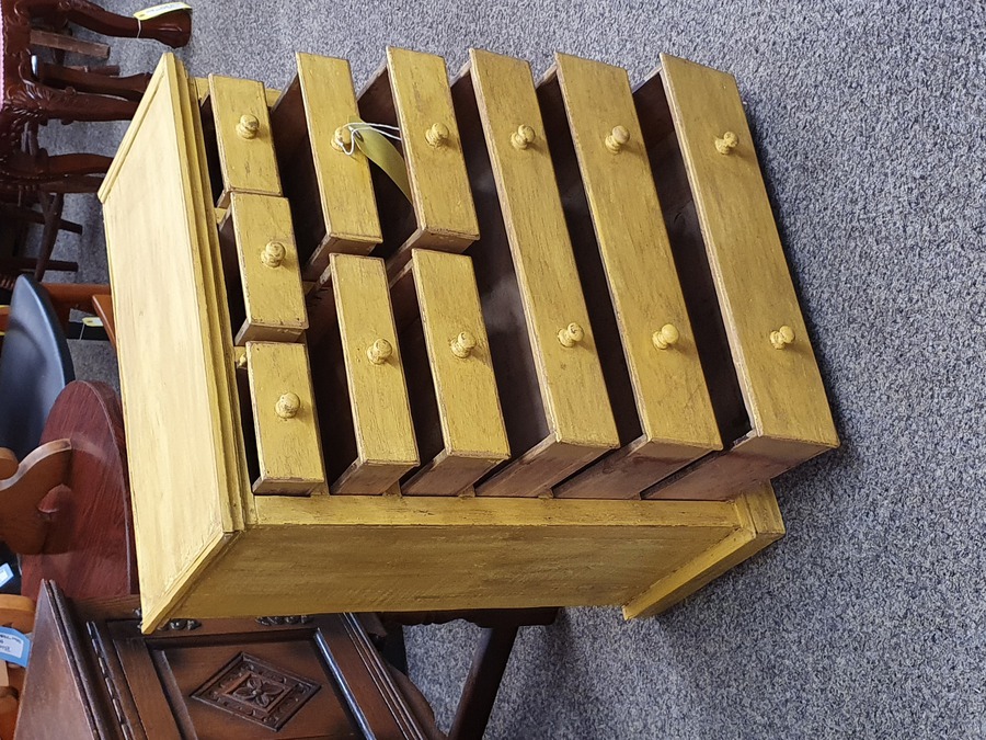 Antique Small Table Top Chest of Drawers