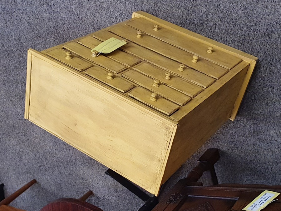 Antique Small Table Top Chest of Drawers