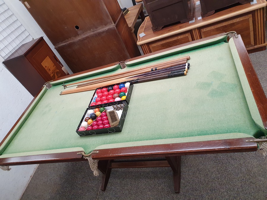 Antique 1920's Riley Snooker Table