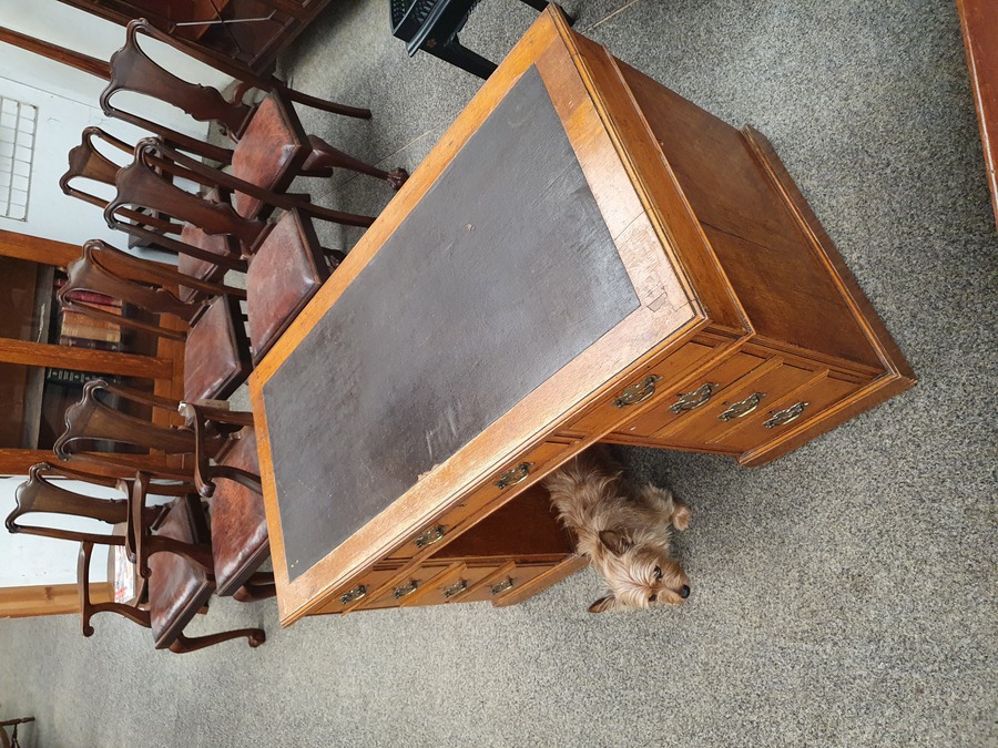 Antique Antique Oak Writing Desk