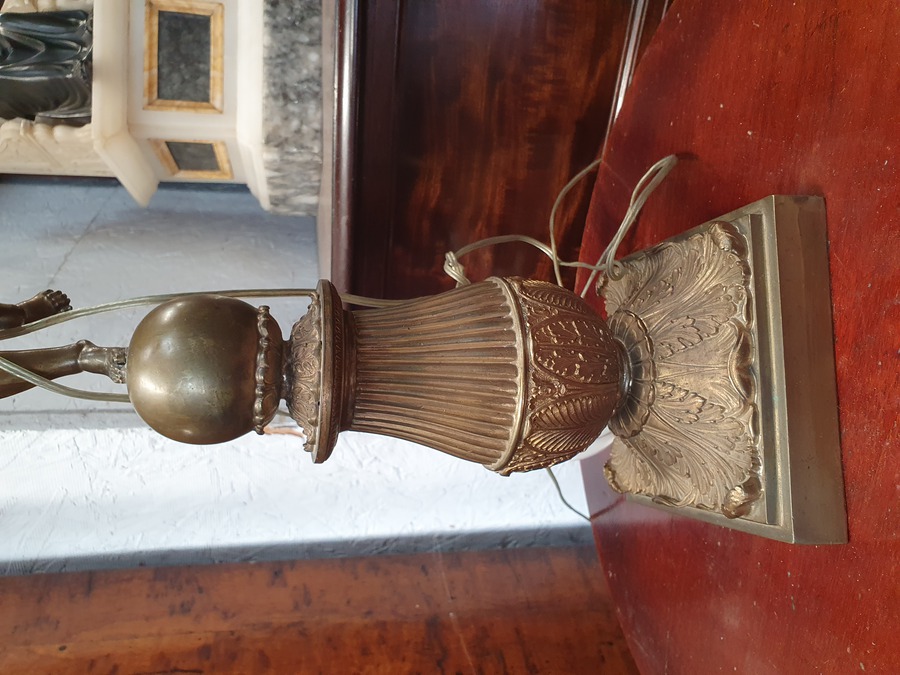 Antique Antique Cherub Table Lamp