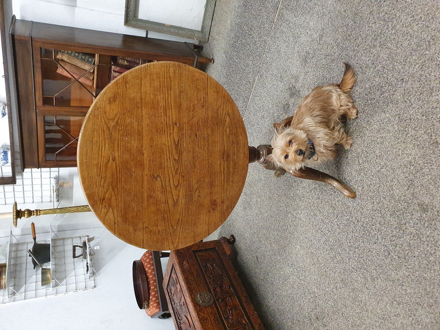 Antique Antique Georgian Elm Tripod Table 