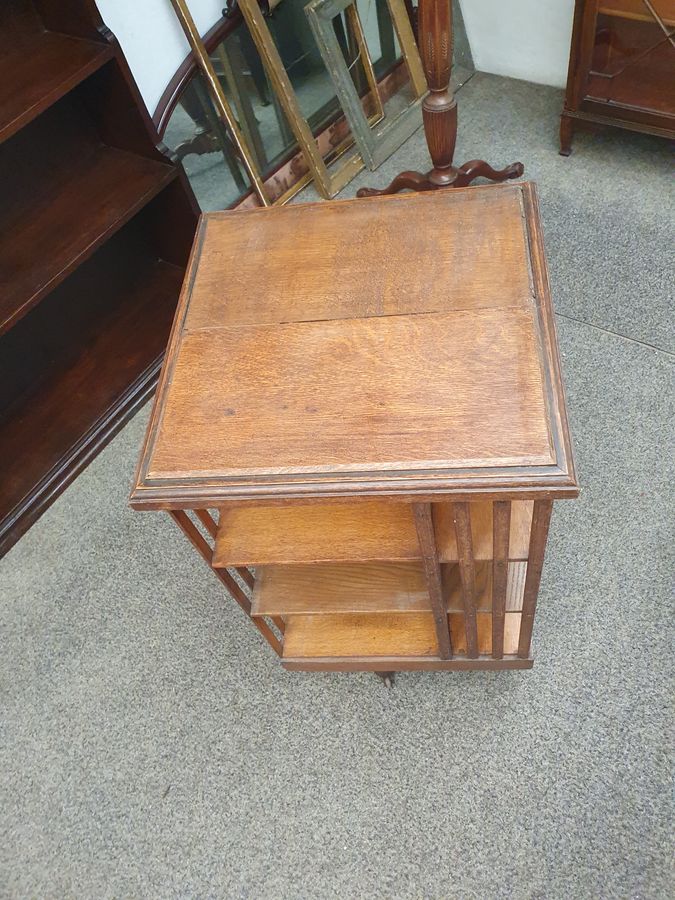Antique Antique Edwardian Revolving Bookcase 