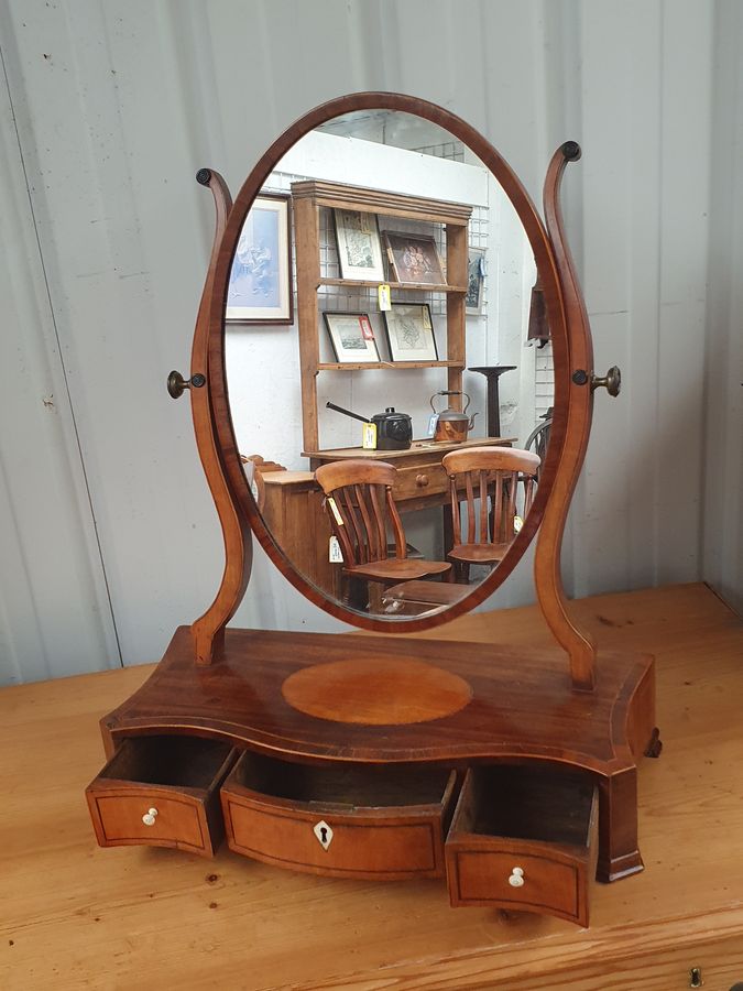 Antique Antique Dressing Table Swing Mirror 