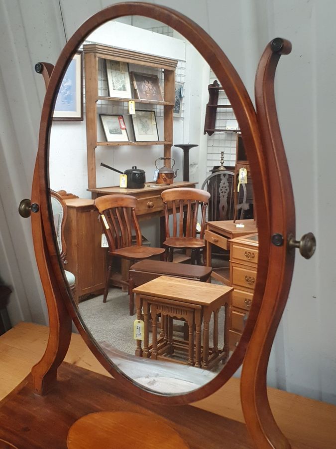 Antique Antique Dressing Table Swing Mirror 