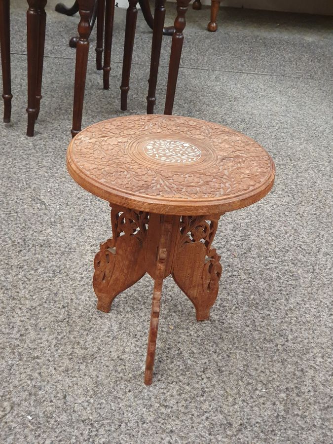 Antique Small Indian Wine Table 