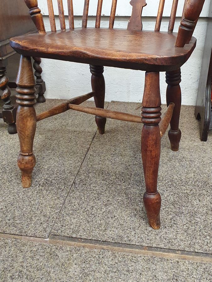 Antique Antique Georgian Windsor Country Kitchen Dining Armchair Chair
