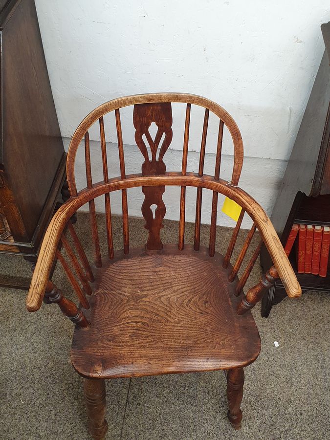 Antique Antique Georgian Windsor Country Kitchen Dining Armchair Chair
