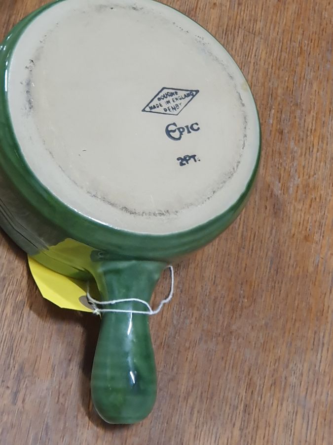Antique Vintage Denby Bourne Stoneware Casserole Saucepan 