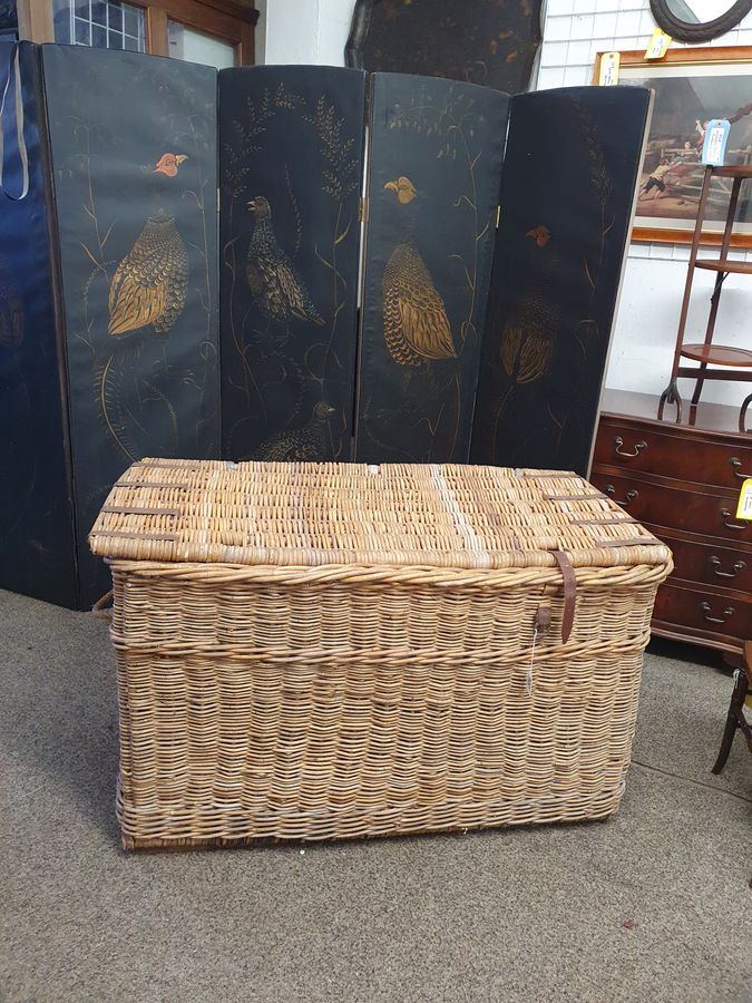 Large Antique Wicker Basket