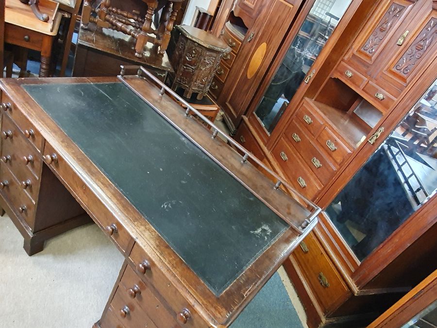 Antique Large Antique Writing Office Desk