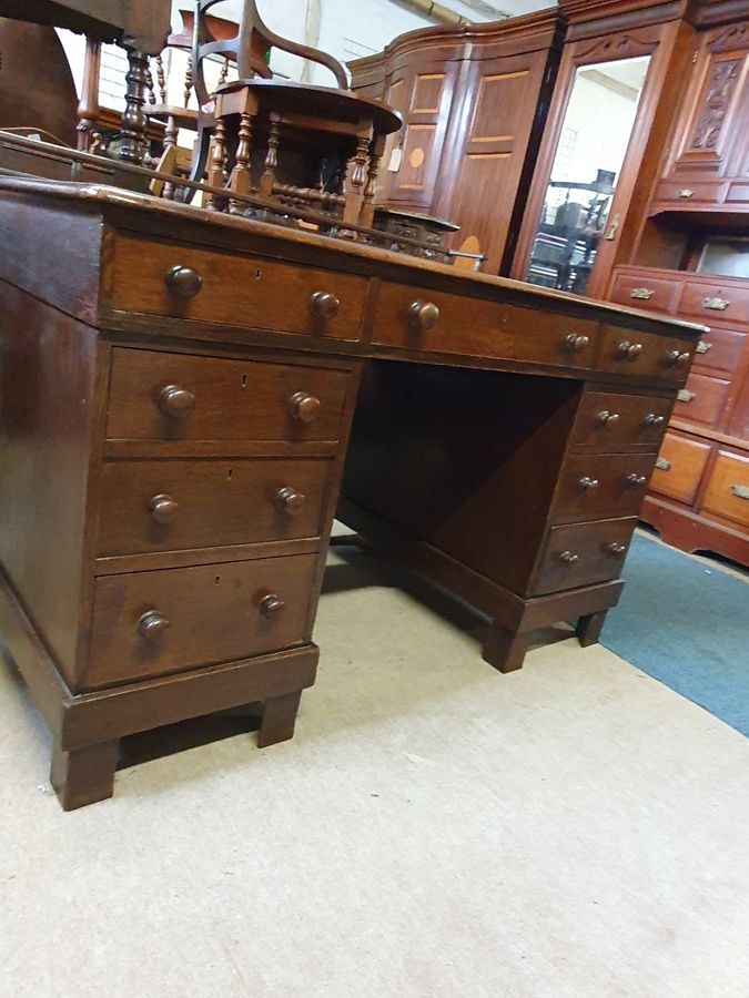 Antique Large Antique Writing Office Desk