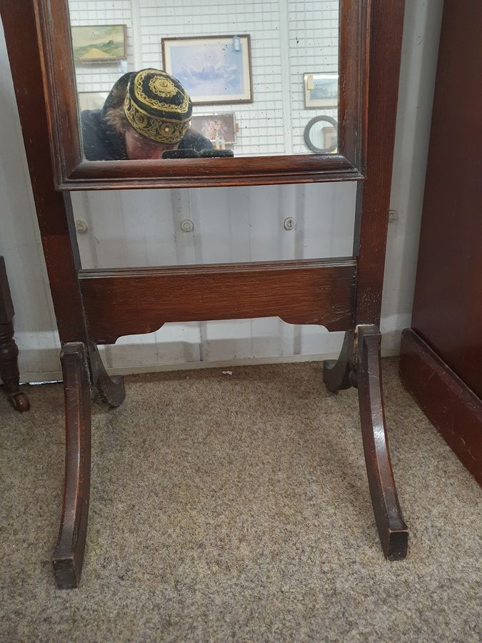 Antique Antique Edwardian Cheval Dressing Mirror 