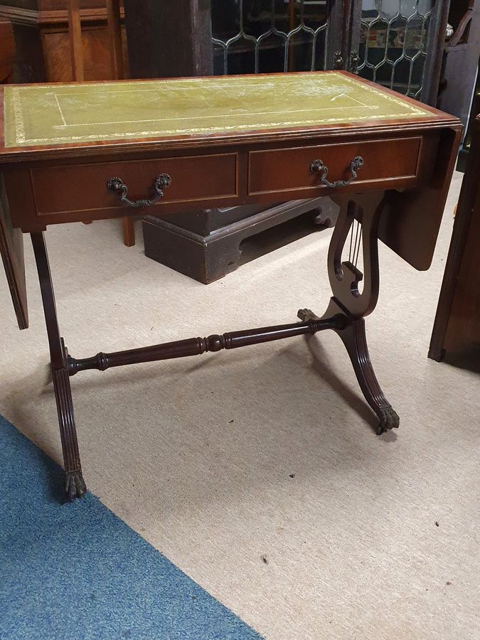 Antique Good 20thC Antique Style Sofa Writing Table Desk 
