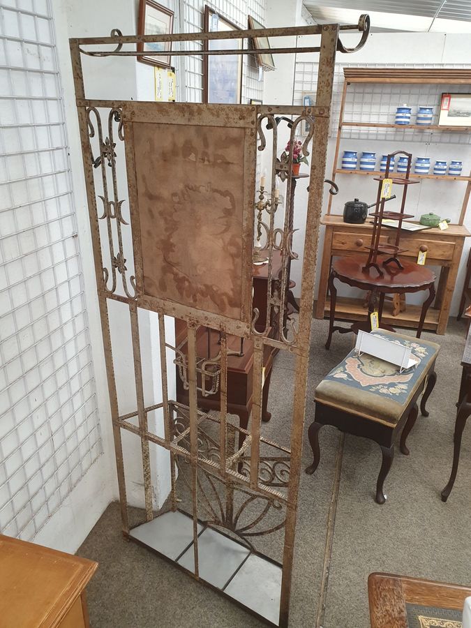 Antique Good 1930's French Art Deco Hall Coat Stick Stand 