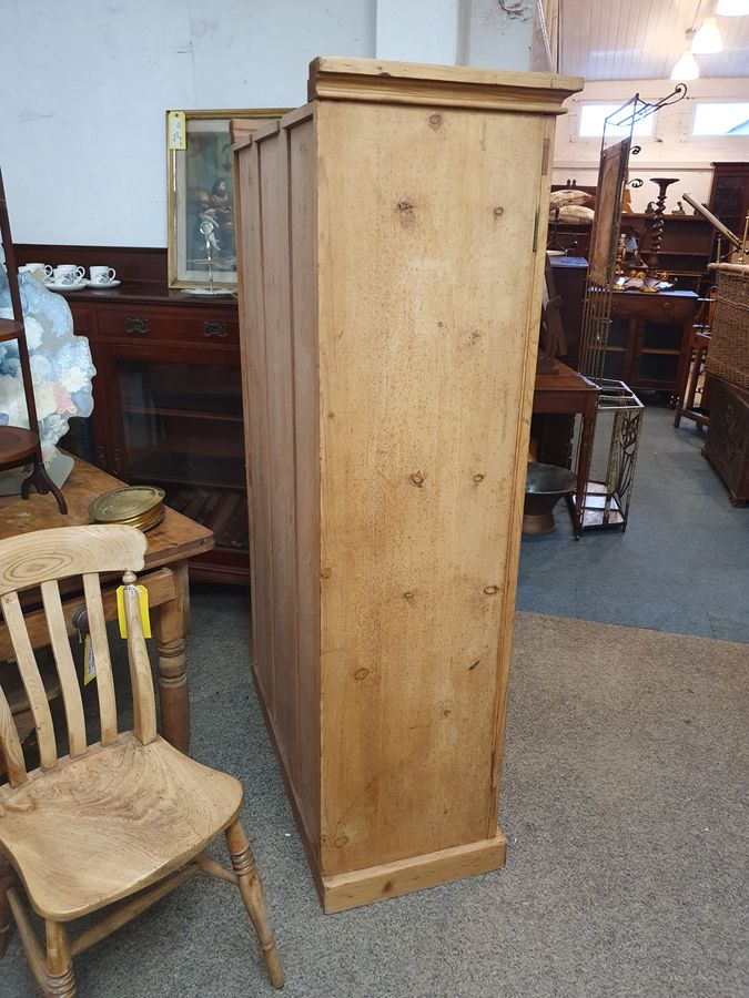 Antique Small Antique Pine Cupboard Wardrobe 