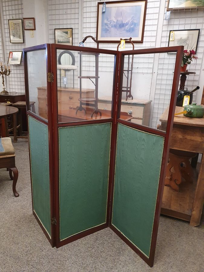 Antique Antique Edwardian Dressing Screen Room Divider 