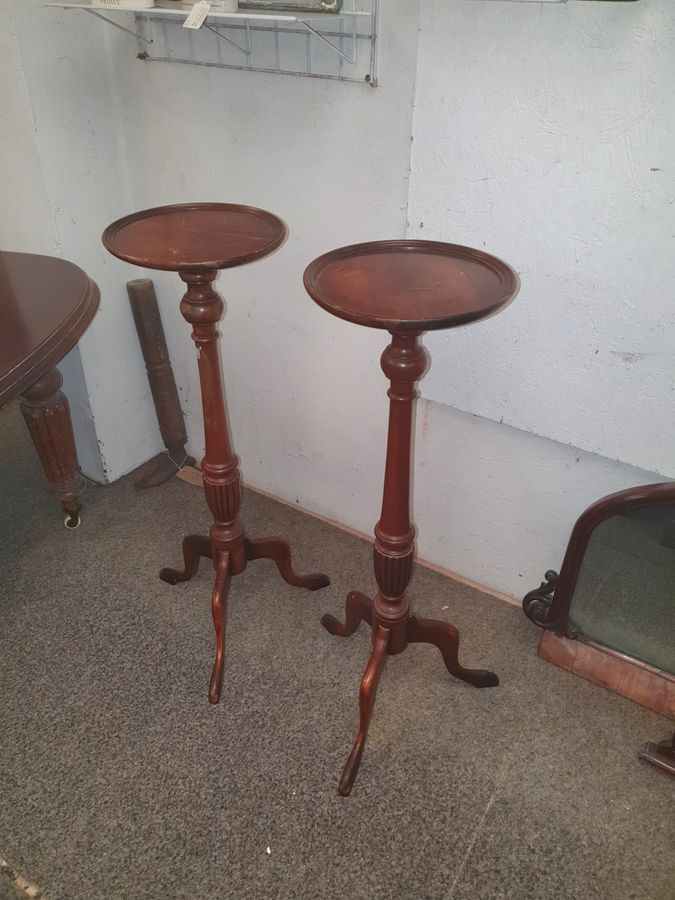 Antique 1920's Pair of Plant Stand's