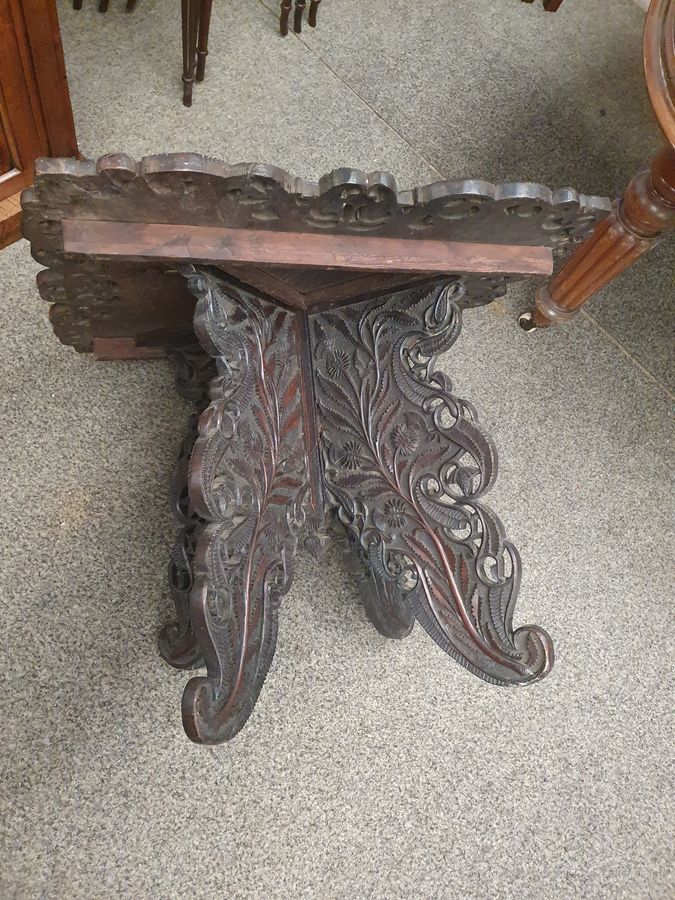 Antique Antique Campaign Anglo Indian Side Table 