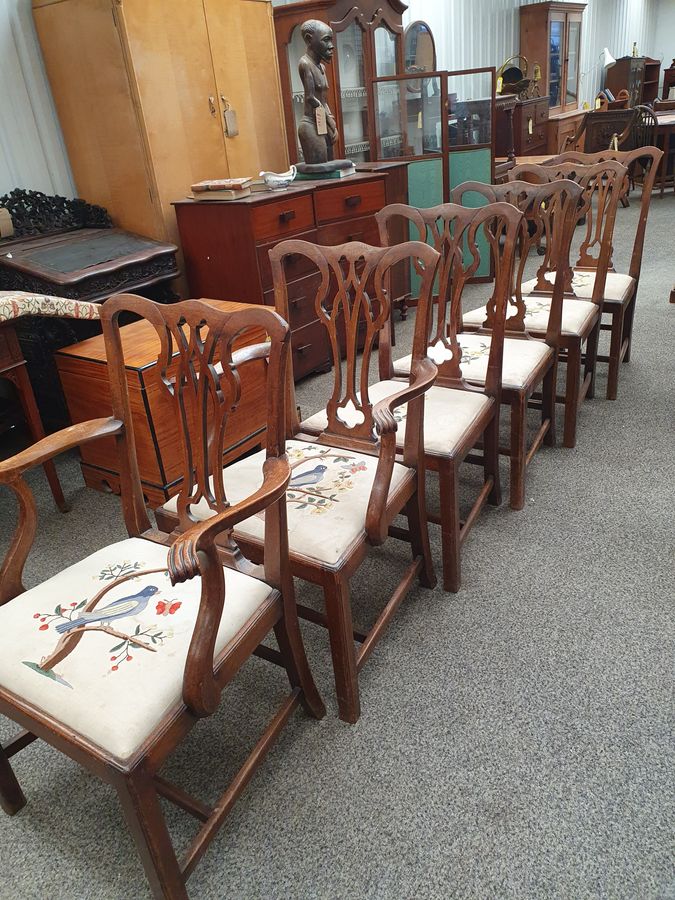 Antique Antique Set of 6 Dining Chairs 