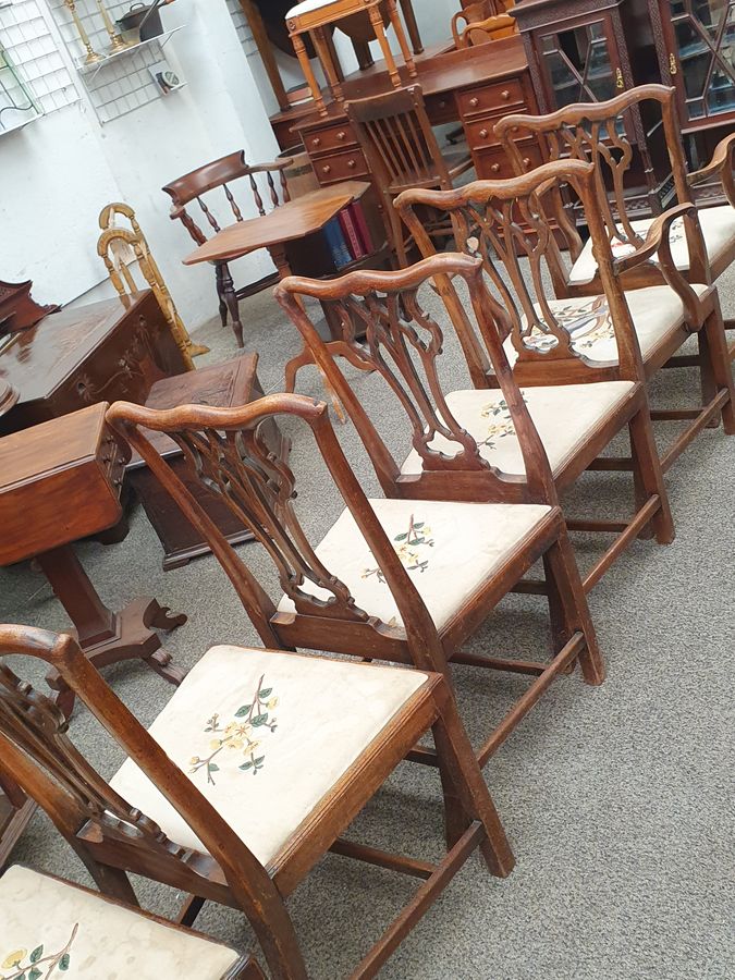 Antique Antique Set of 6 Dining Chairs 