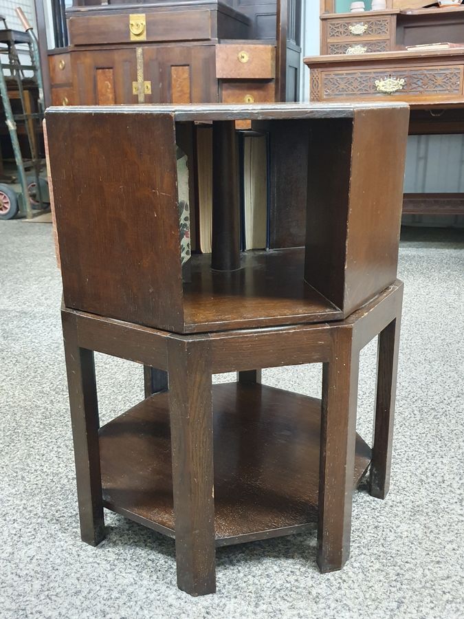 Antique Good Antique Heal's Bookcase Table 