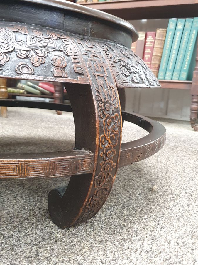 Antique Antique Chinese Circular Coffee Table 