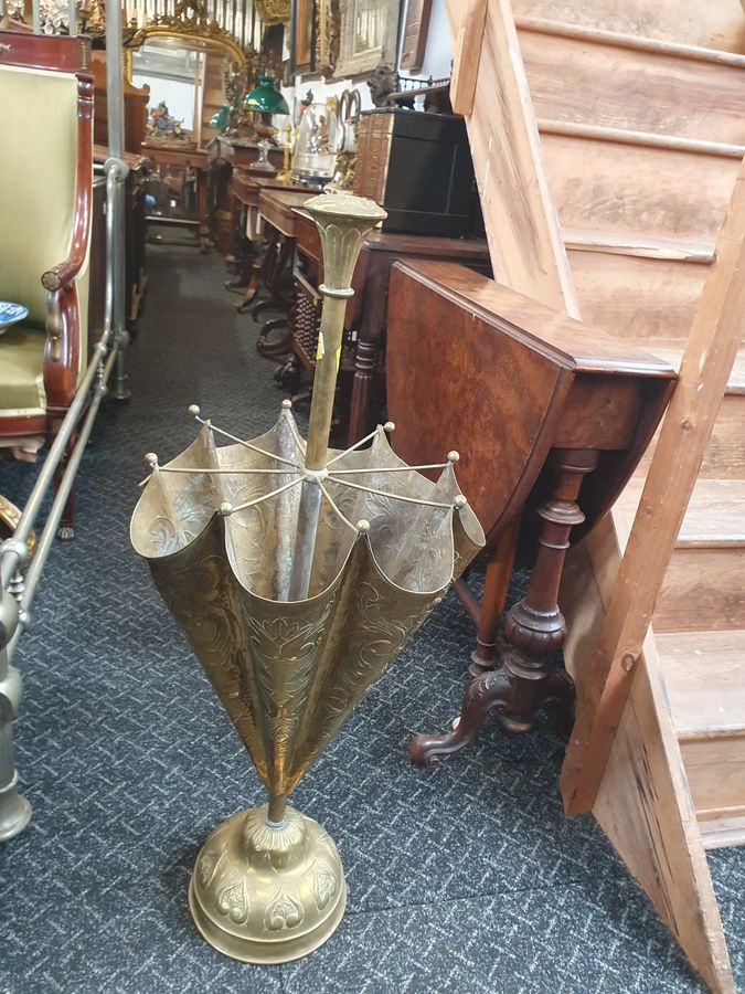 Antique Brass Umbrella Stick Stand