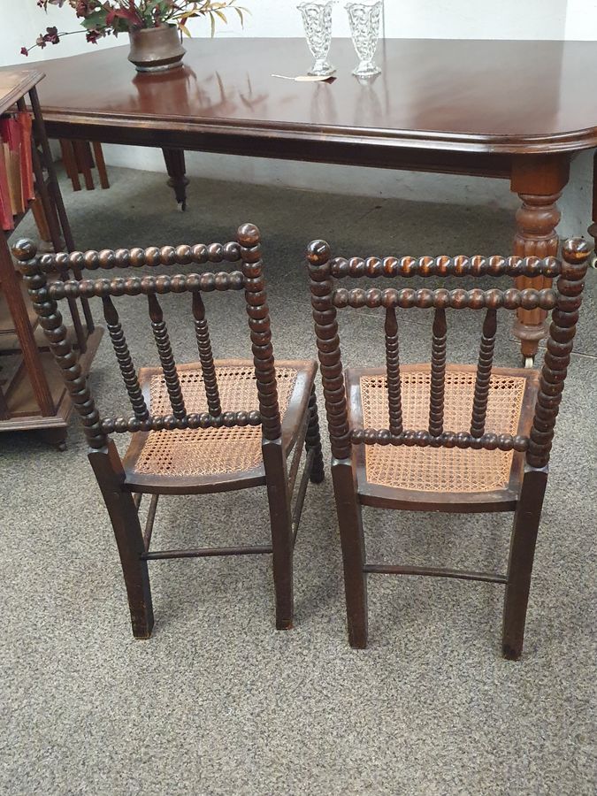 Antique Antique Pair of Victorian Bobbin Chairs