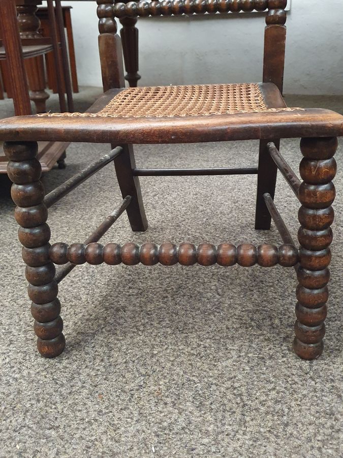 Antique Antique Pair of Victorian Bobbin Chairs