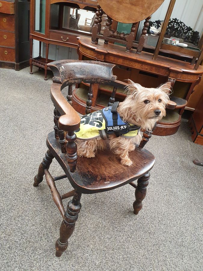 Antique Antique Captains Armchair Desk Dining Chair