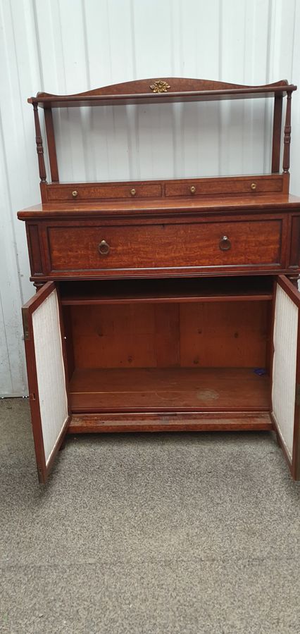 Antique Antique Regency Cabinet Secretaire Chiffonier Writing Desk 