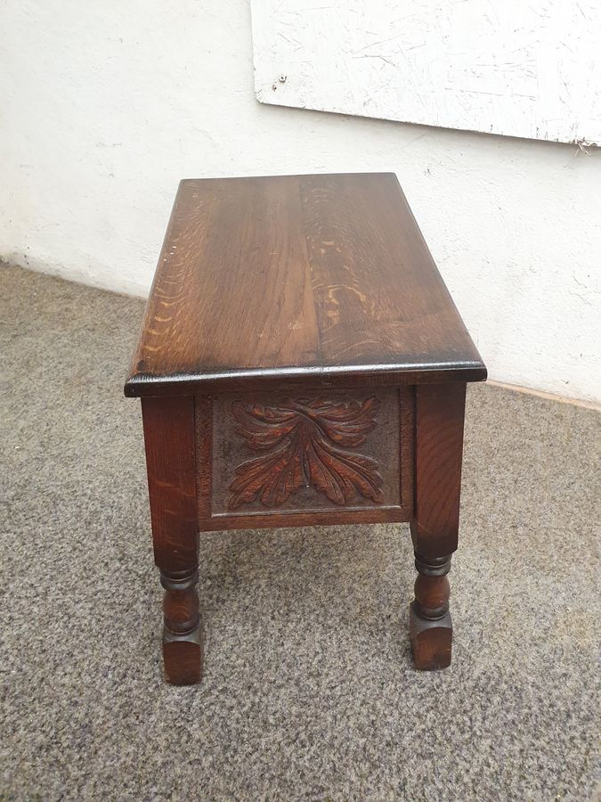 Antique Antique 1920's Box Seat Table Stool