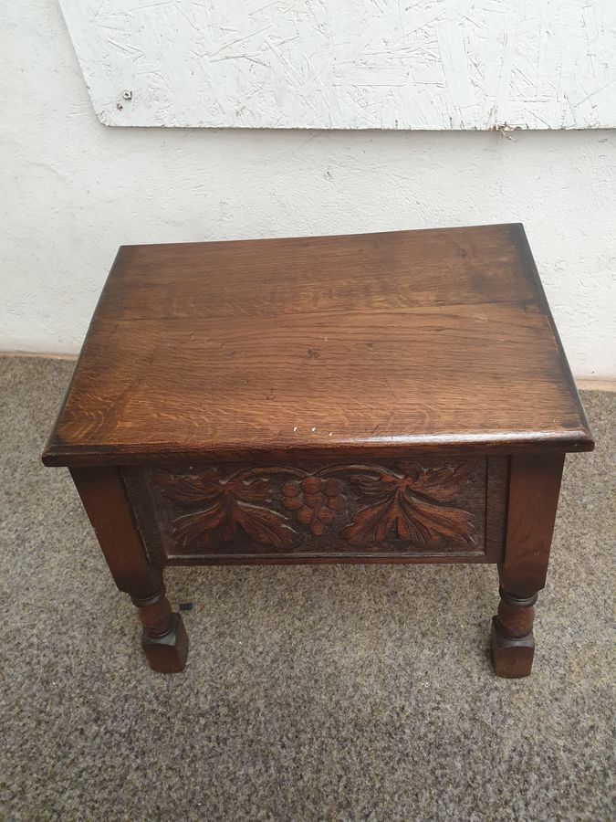 Antique Antique 1920's Box Seat Table Stool